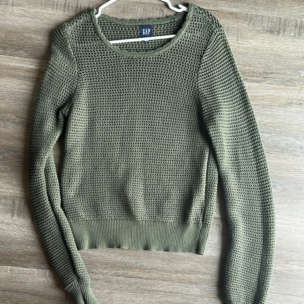 GAP Crochet Crew Neck Sweater